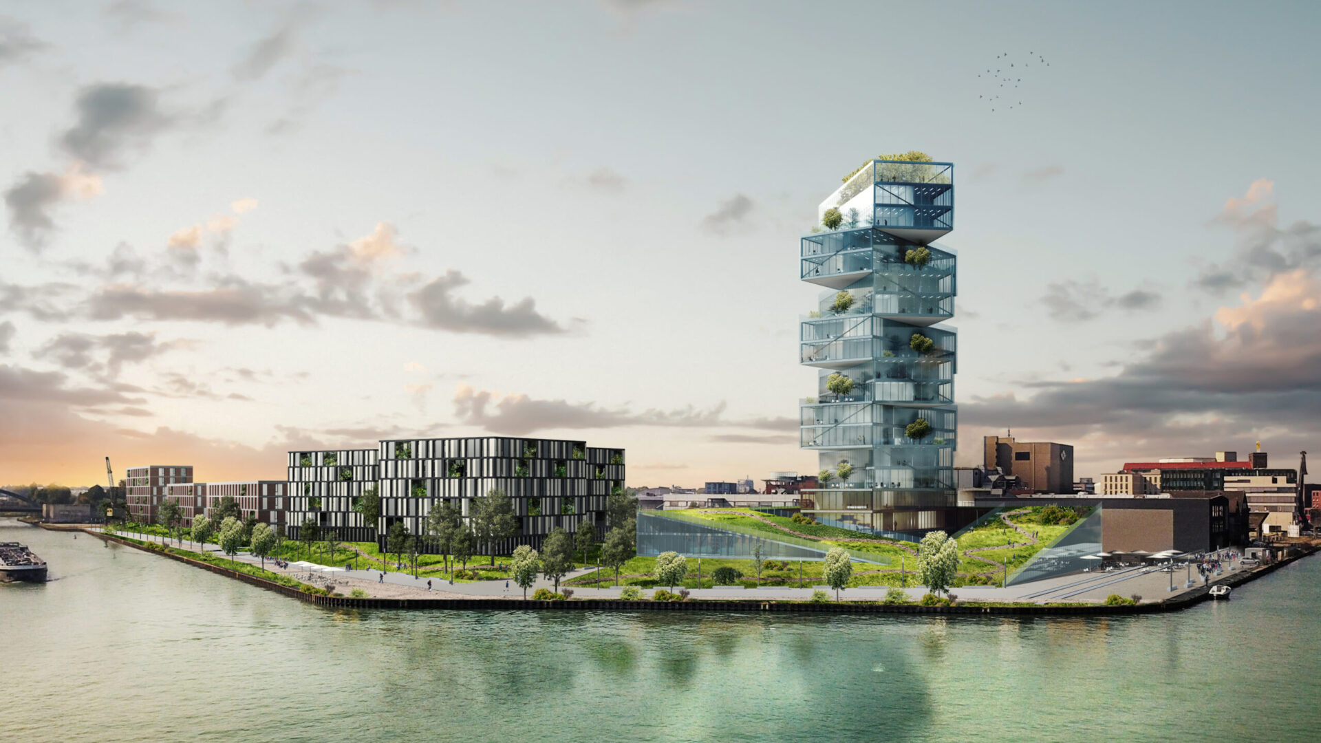 Vorstufe Studie Hafenpromenade Projektentwicklung Münster